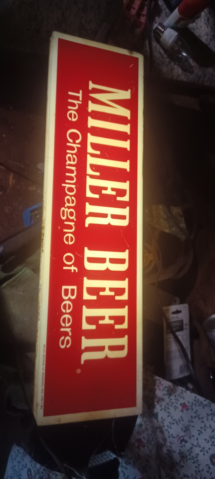 miller light up sign