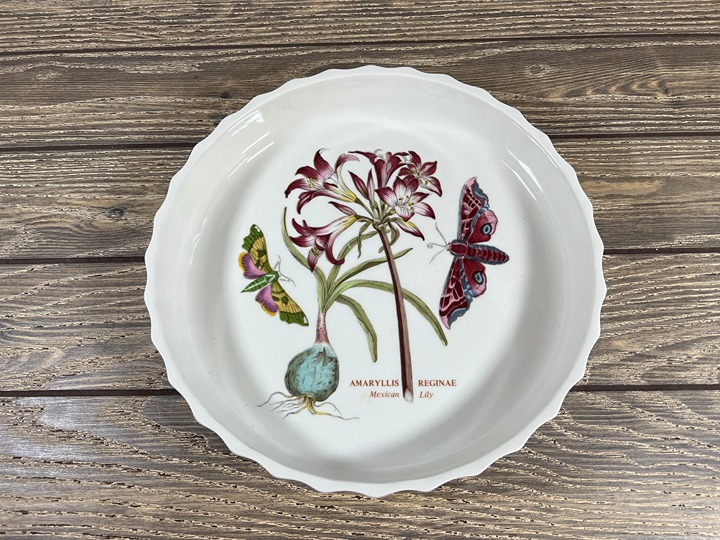 Portmeirion Botanic Garden 9 1/2 Quiche Torte Baking Dish