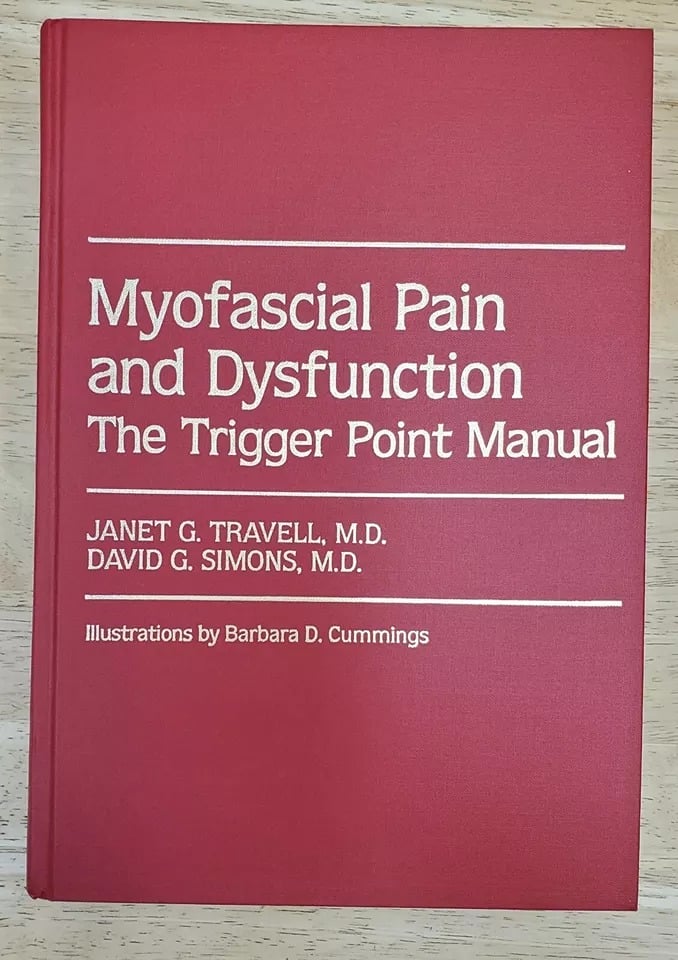 Myofascial Pain and Dysfunction, The Trigger Point Manual Hardcover Like New