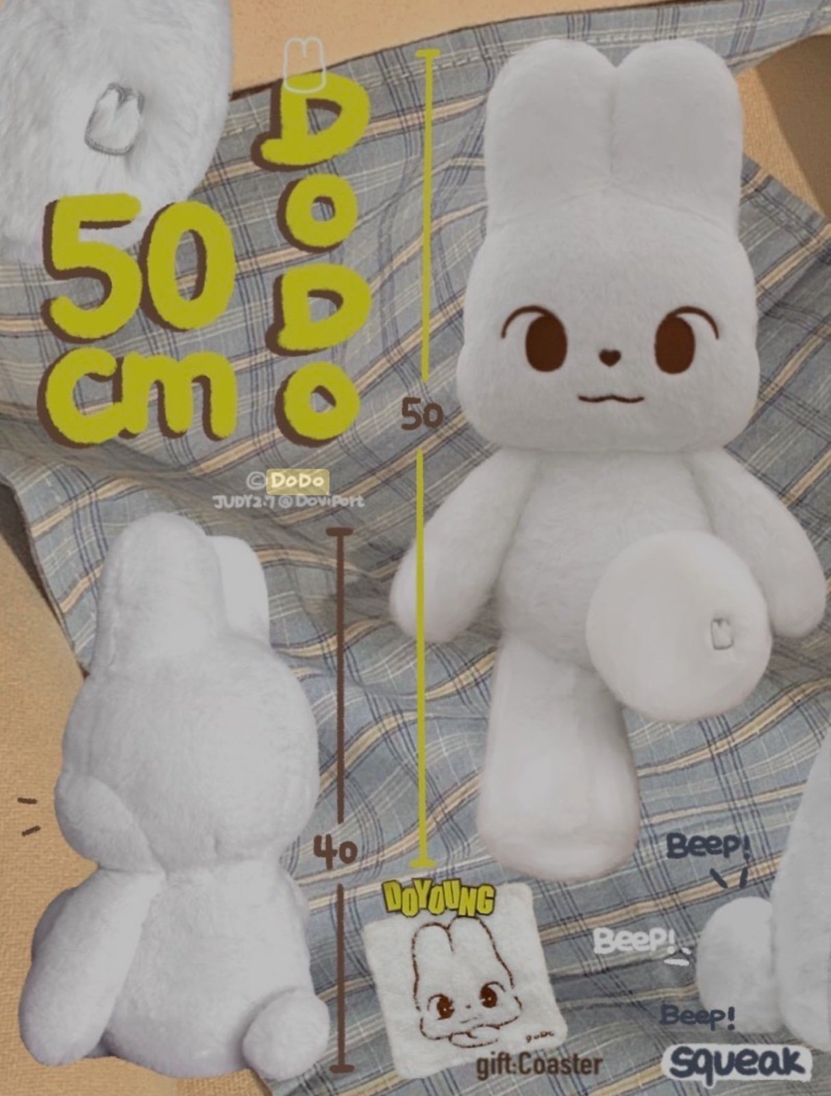 Dodo Doyoung NCT 127 official fan plush (INTEREST ONLY DO NOT BUY)