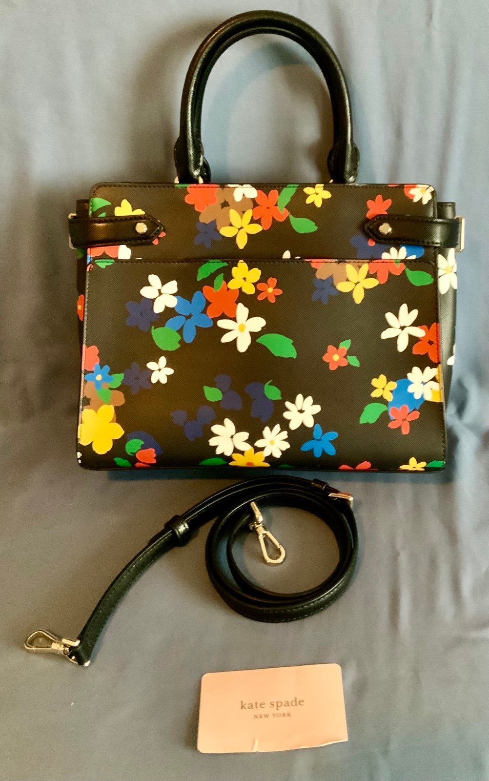 Kate Spade Staci Sailing Floral medium satchel purse