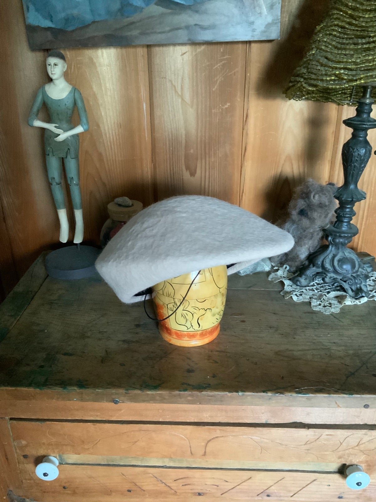 Behida Dolic handmade wool beret hat