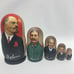 Matryoshka Nesting Dolls Russian Soviet Leaders Set of 5 Hand Painted