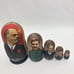 Matryoshka Nesting Dolls Russian Soviet Leaders Set of 5 Hand Painted