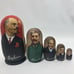 Matryoshka Nesting Dolls Russian Soviet Leaders Set of 5 Hand Painted