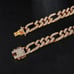 24 Mens 4ct Diamond 14K Gold Figaro Chain Link Necklace 4 ct 14 Karat Silver 24