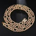 24 Mens 4ct Diamond 14K Gold Figaro Chain Link Necklace 4 ct 14 Karat Silver 24