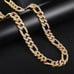 24 Mens 4ct Diamond 14K Gold Figaro Chain Link Necklace 4 ct 14 Karat Silver 24