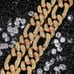 24 Mens 4ct Diamond 14K Gold Figaro Chain Link Necklace 4 ct 14 Karat Silver 24