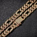 24 Mens 4ct Diamond 14K Gold Figaro Chain Link Necklace 4 ct 14 Karat Silver 24