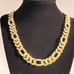 24 Mens 4ct Diamond 14K Gold Figaro Chain Link Necklace 4 ct 14 Karat Silver 24