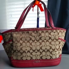COACH/ Beautiful Coach Signature Shoulde