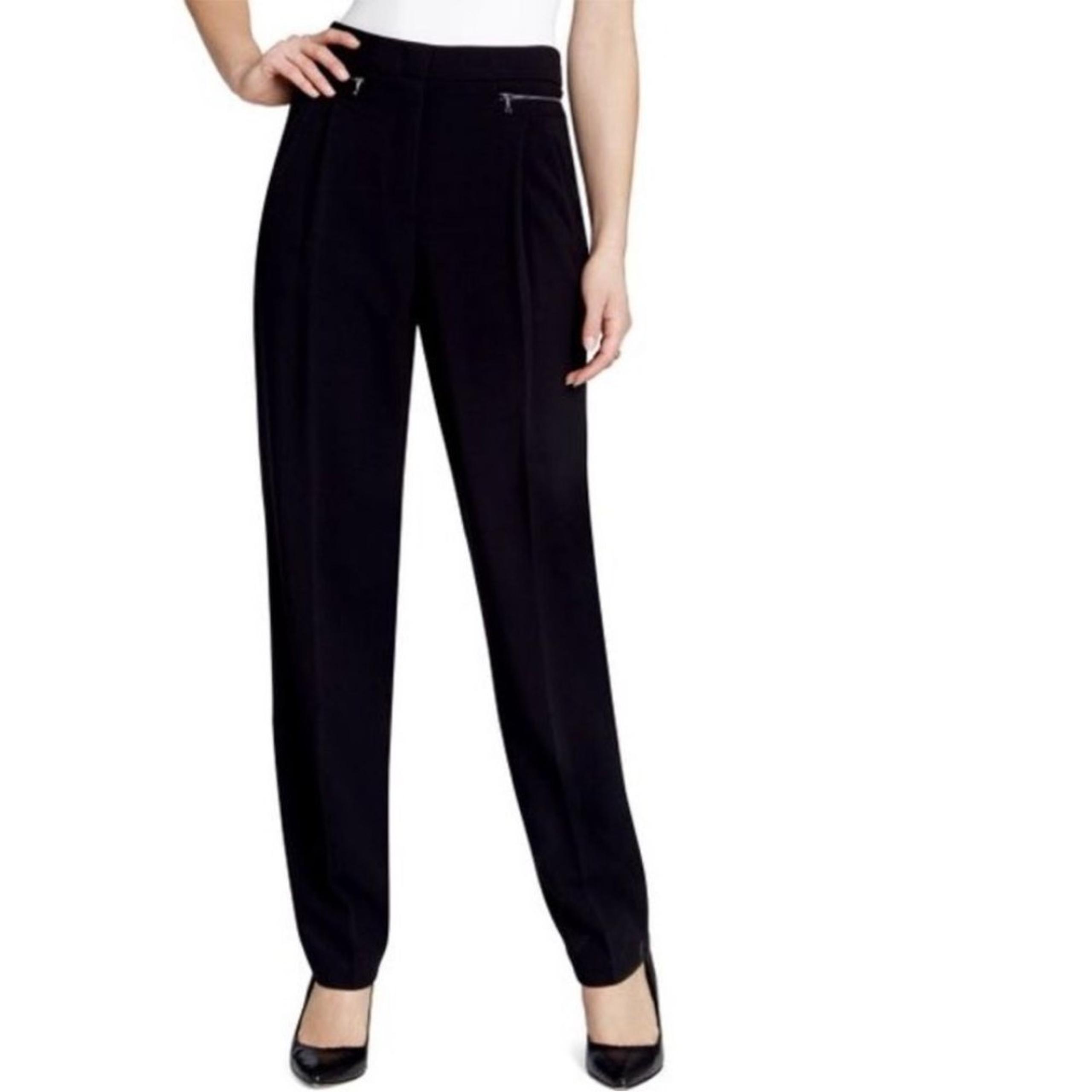 NWT BCBGMaxAzria High Rise Breena Woven Career Dress Pant Trouser, M