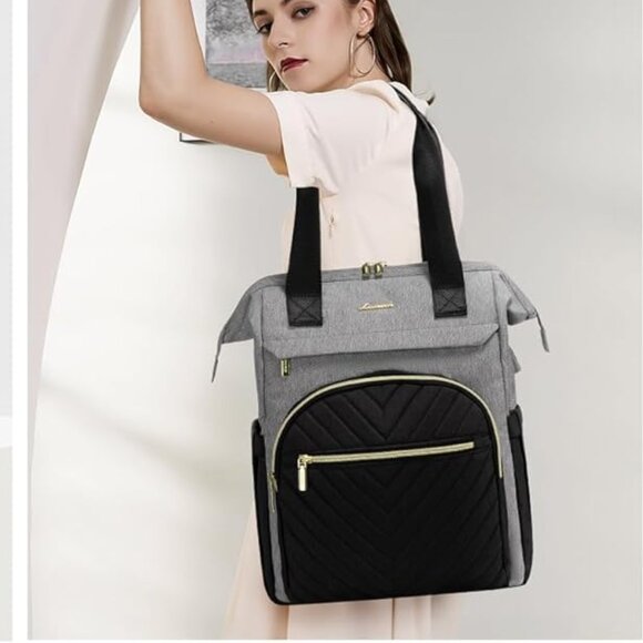 Laptop Bag Grey Backpack 15.6 Inch