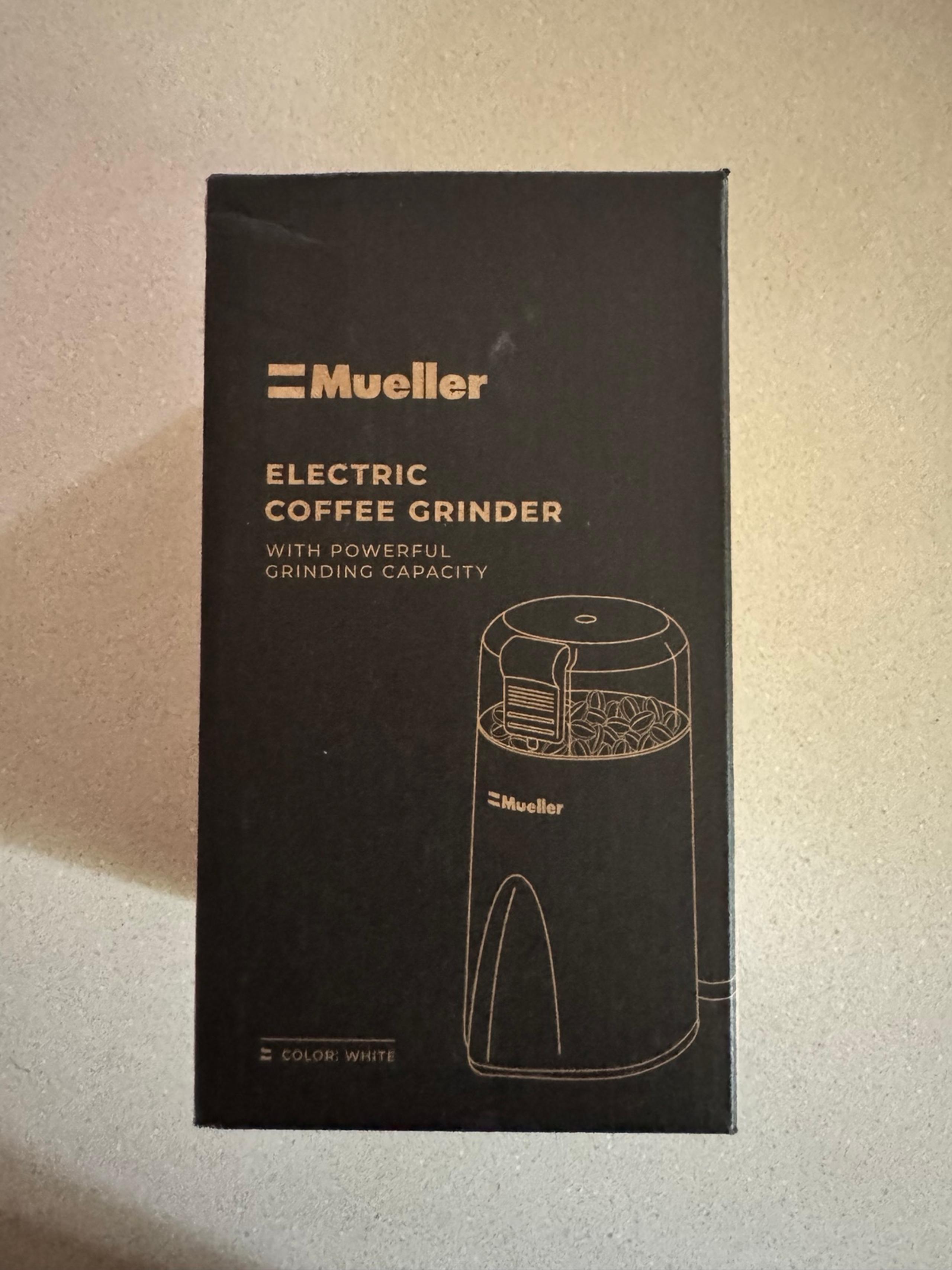 Mueller electric coffee, grinder, Coffee