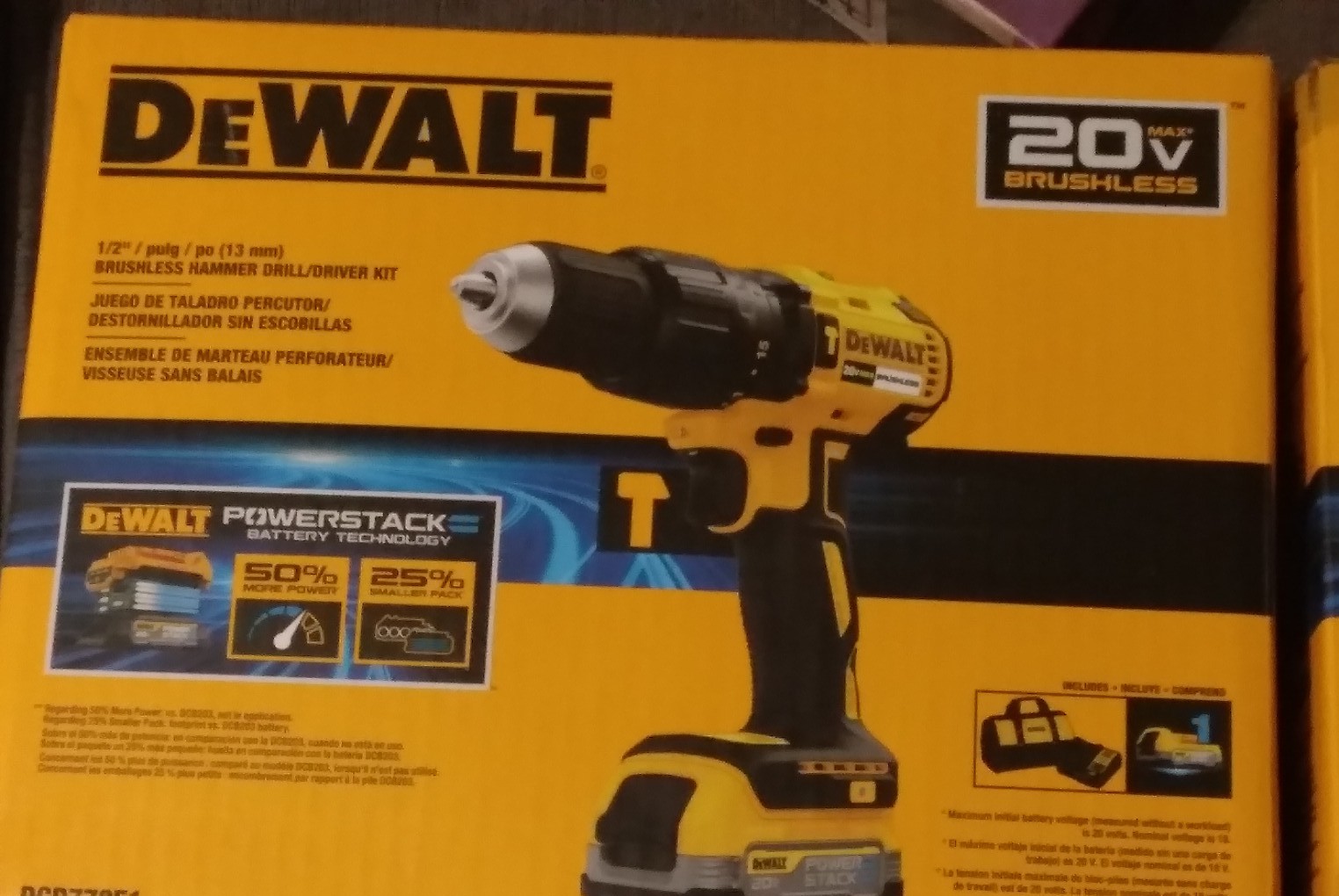 DeWALT XR Brushless Cordless Compact Drill/Driver Kit 1/4 in.
