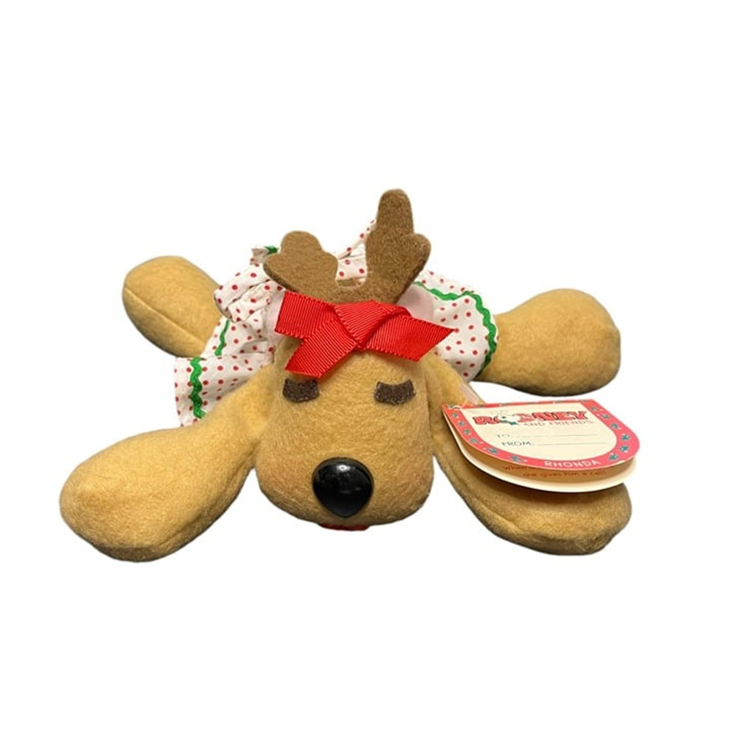 Hallmark Rhonda Reindeer Plush Burger King Christmas Rodney & Friends 1987 Tag