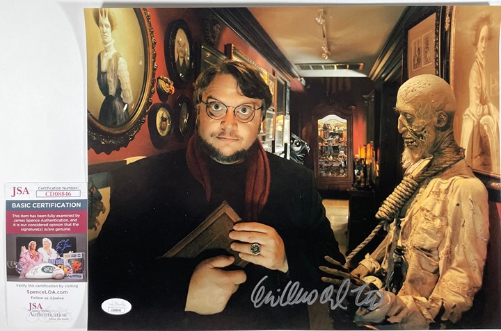 Guillermo del Toro Signed Cabinet Of Curiosities 11x14 Photo Autograph JSA COA