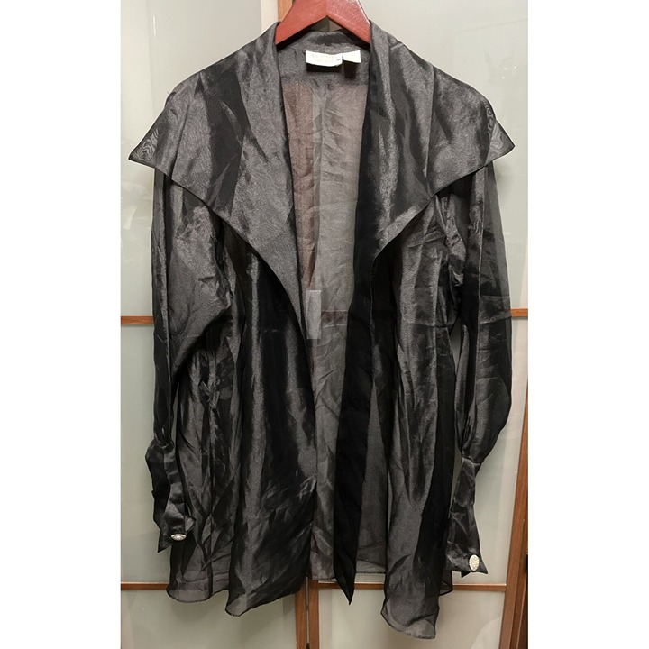 Rare Victoria’s Secret Vintage 80s Sheer Long Sleeve Coat Jacket Robe One Size