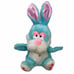 Vintage MTY Blue Bunny Plush Puppet 12in