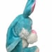 Vintage MTY Blue Bunny Plush Puppet 12in