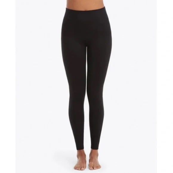 SPANX Look At Me Now Seamless Leggings Black Size Small