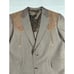 Vintage Sheplers Brown Mens Western Blazer Sports Coat Jacket 42S Made In USA