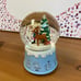 Rudolf Res Noses Reindeer Snow Globe Music Box