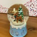 Rudolf Res Noses Reindeer Snow Globe Music Box