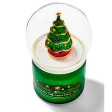 Under the Christmas tree candle