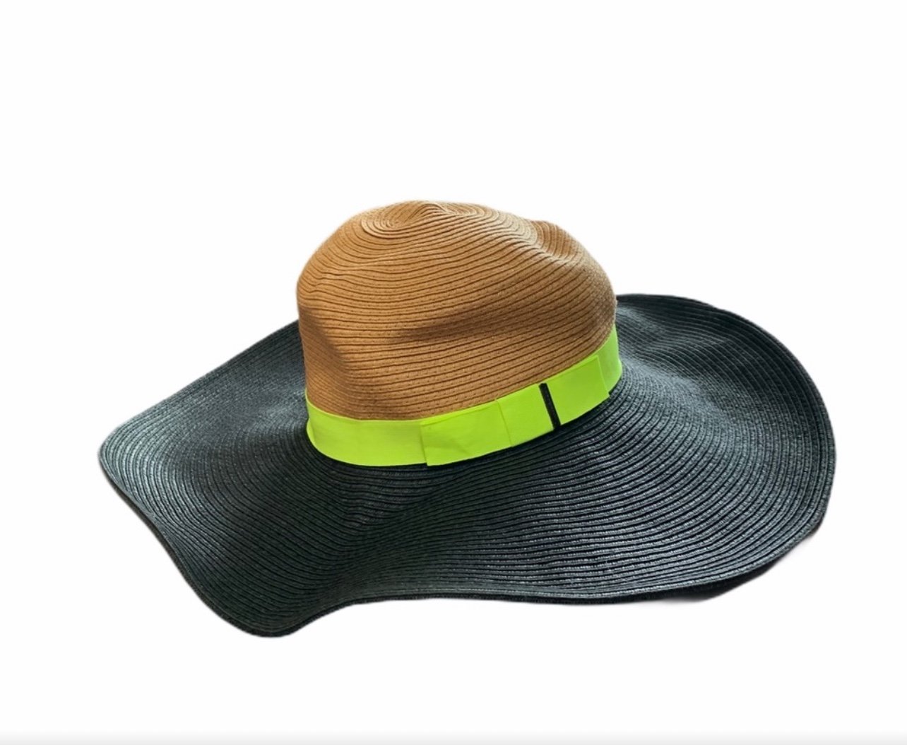 BCBG straw floppy hat