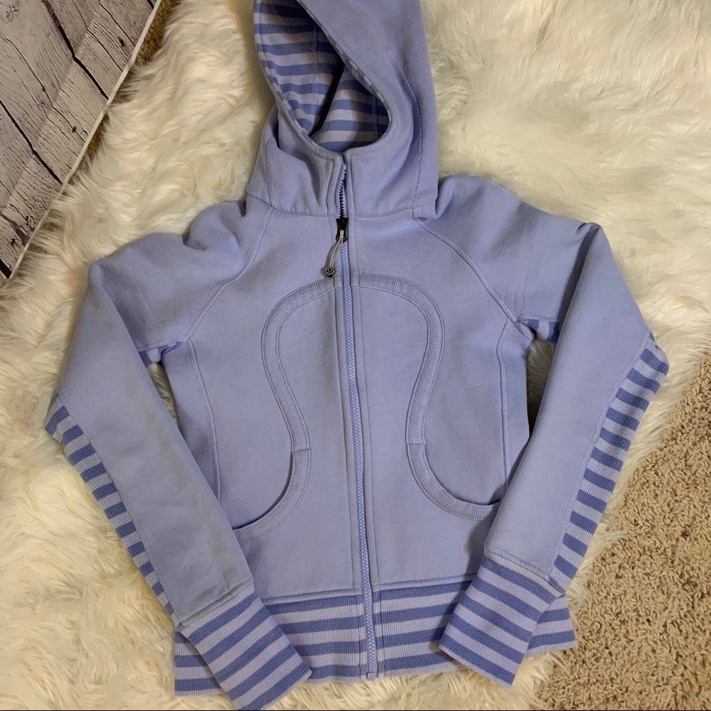 Lululemon full zip hoodie lavender, 4