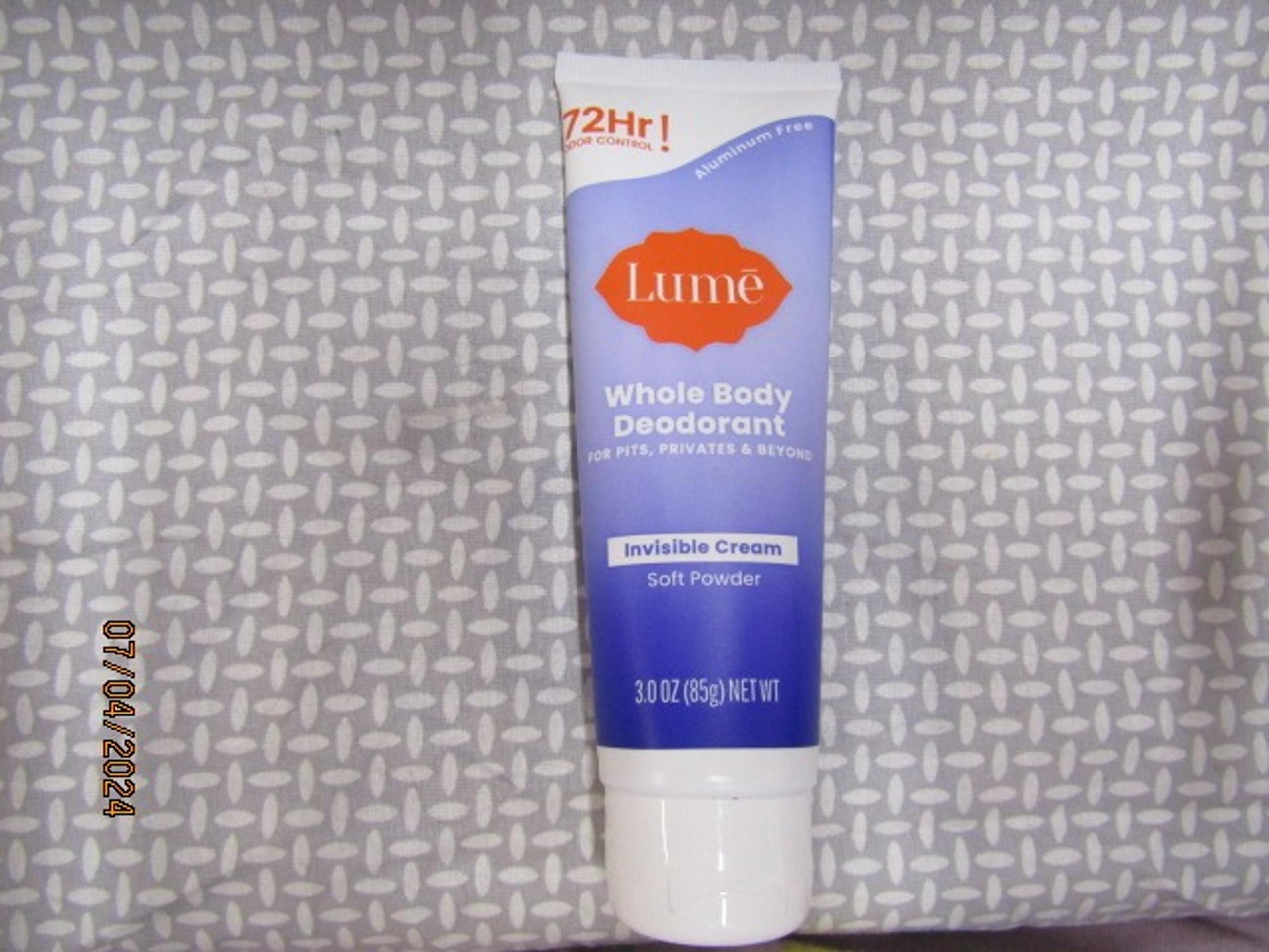 LUME~WHOLE BODY DEODORANT~INVISIBLE CREAM~SOFT POWDER 3oz EACH 157M