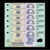 6 pcs x Vietnam 500,000 Dong Polymer Banknotes, P-124 (3 Million VND)