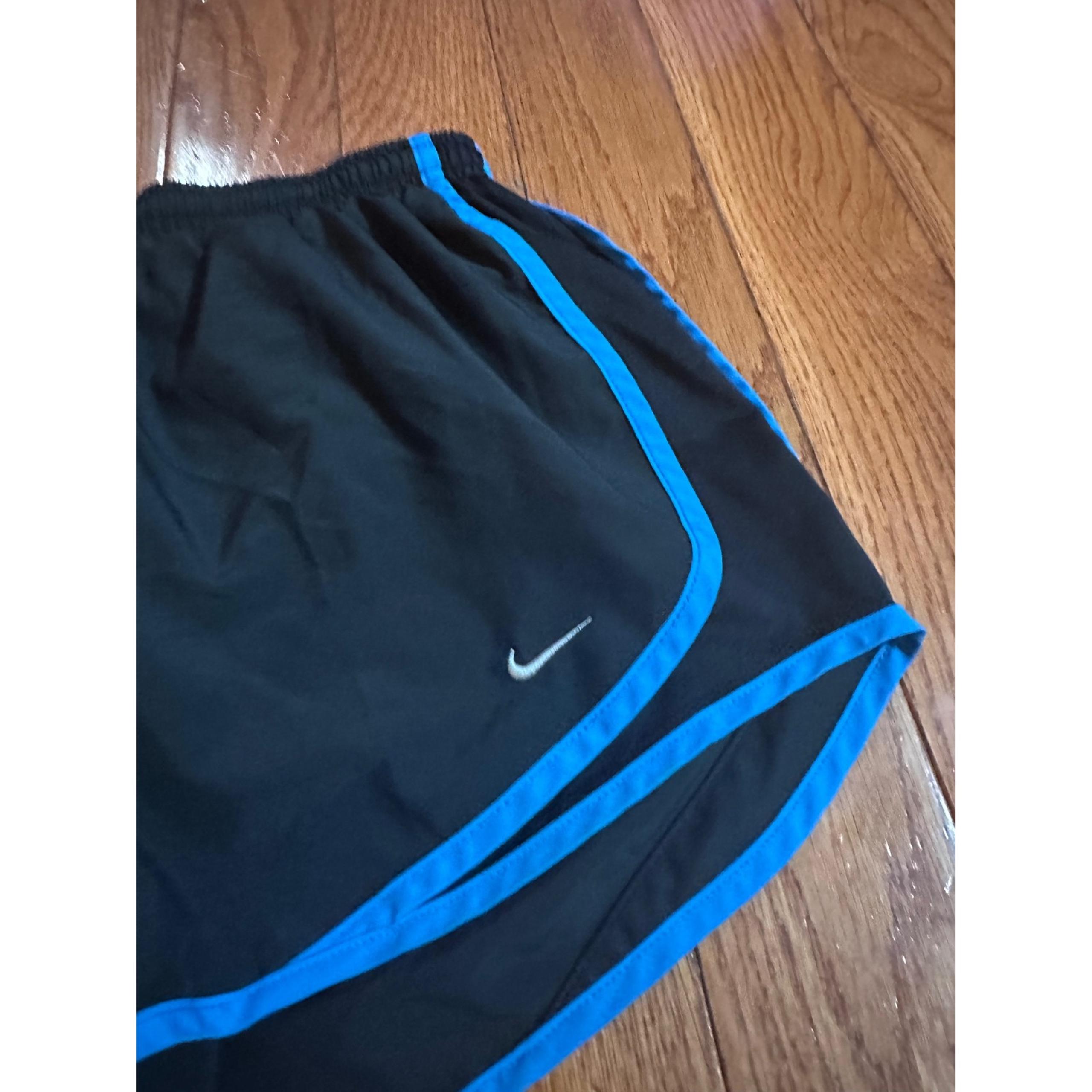 Women's Nike Dri-FIT Running Shorts Athletic Gym Activewear Black Blue S