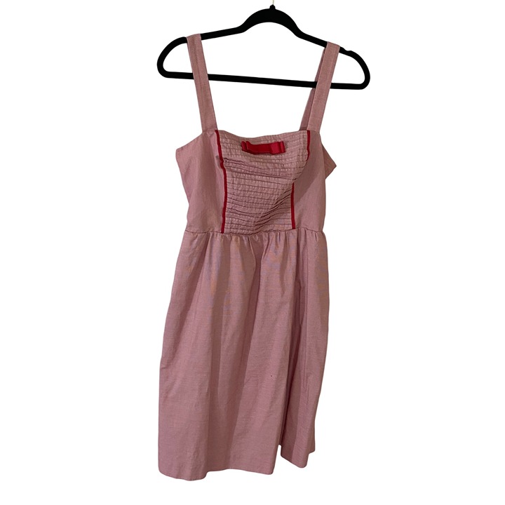 Vintage Betsey Johnson Women's Red Sleeveless Dress - 8