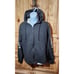 ADIDAS womens long sleeve full zip hooded black large