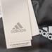 ADIDAS womens long sleeve full zip hooded black large