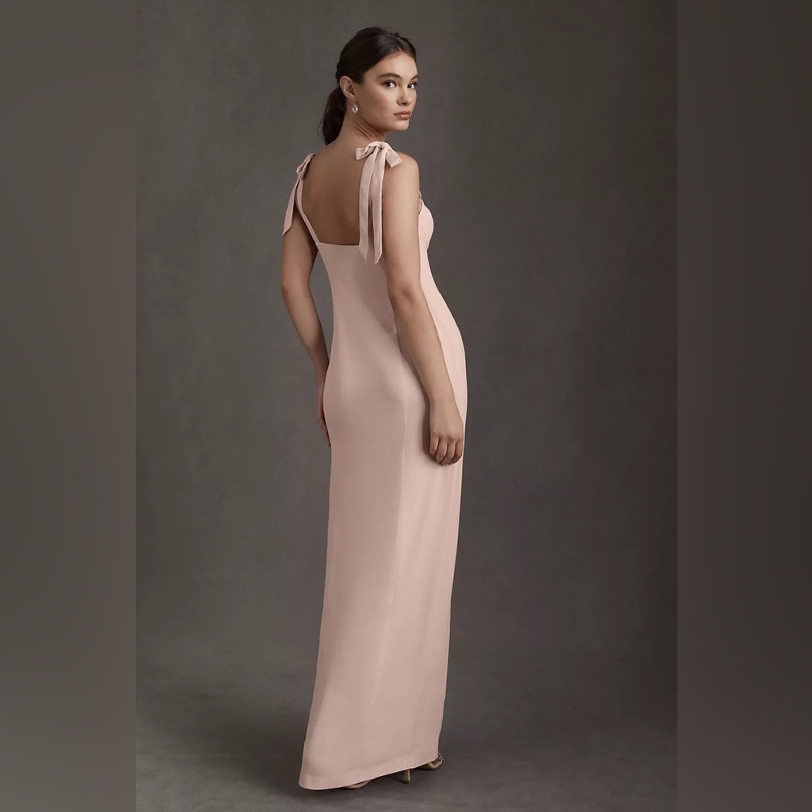 BHLDN ANTHROPOLOGIE Antonia Georgette Dress Nude 6 NWT*