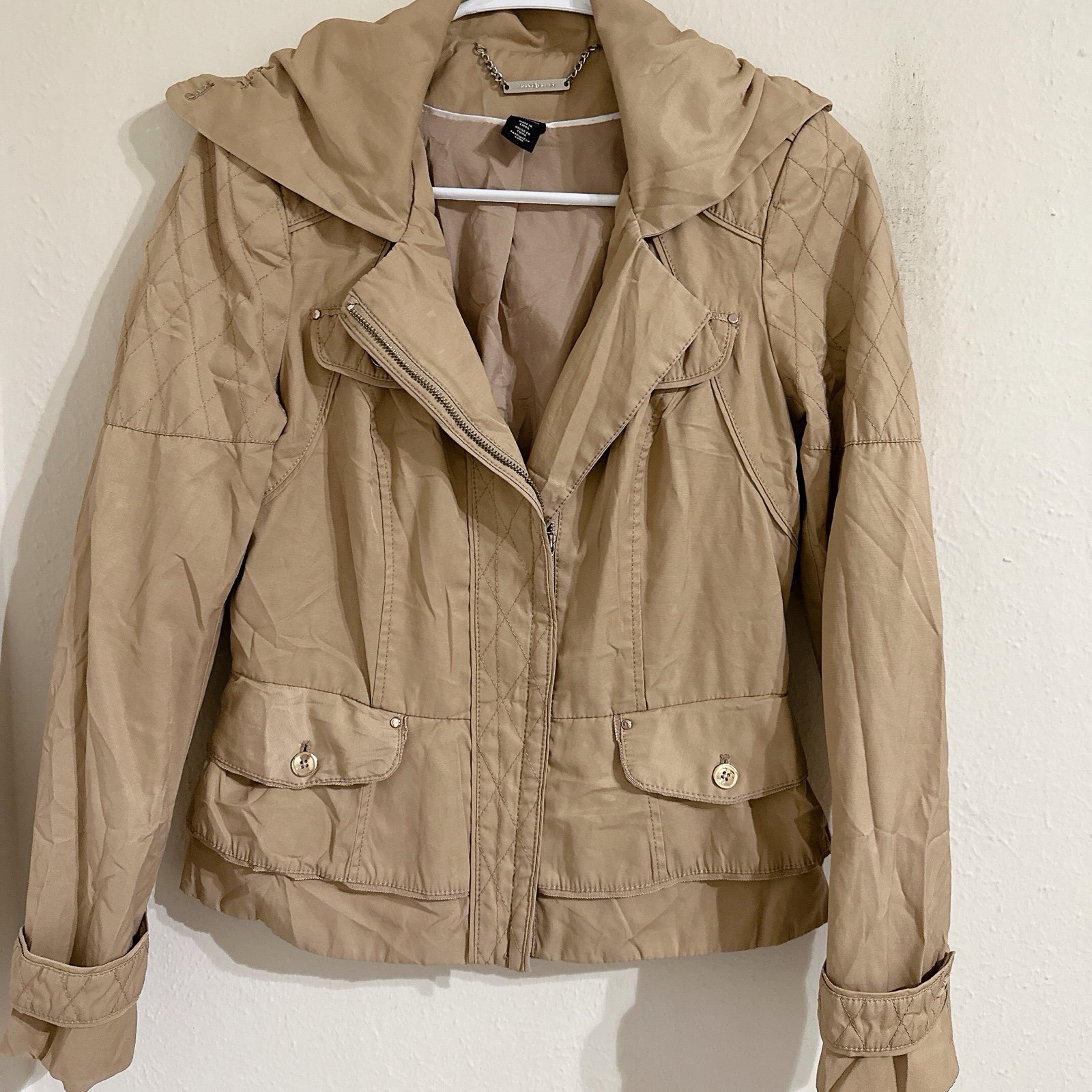 Beige utility jacket