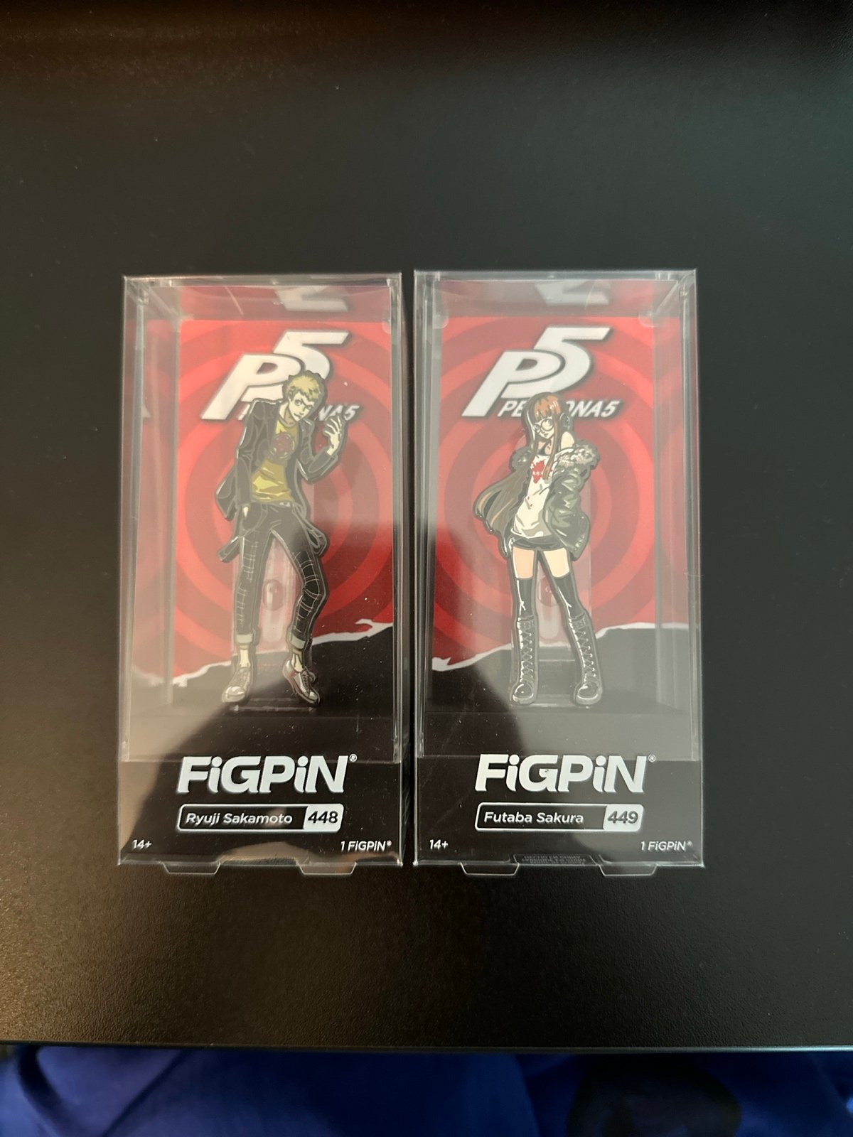 Persona 5 Futaba Sakura and Ryuji Sakamoto Figpin