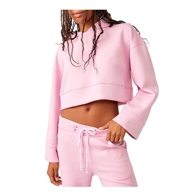 NWT Free People Movement Playing Games Hoodie in Jam Jewel