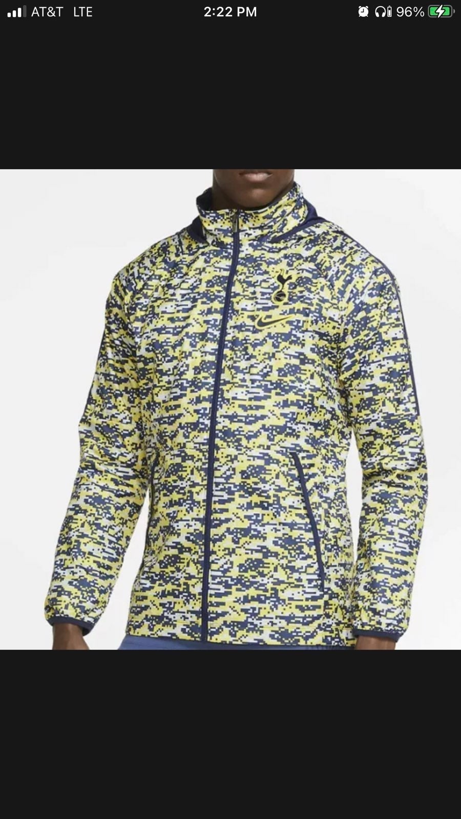 Nike Tottenham Hotspur Hooded Jacket Men's Size XXL