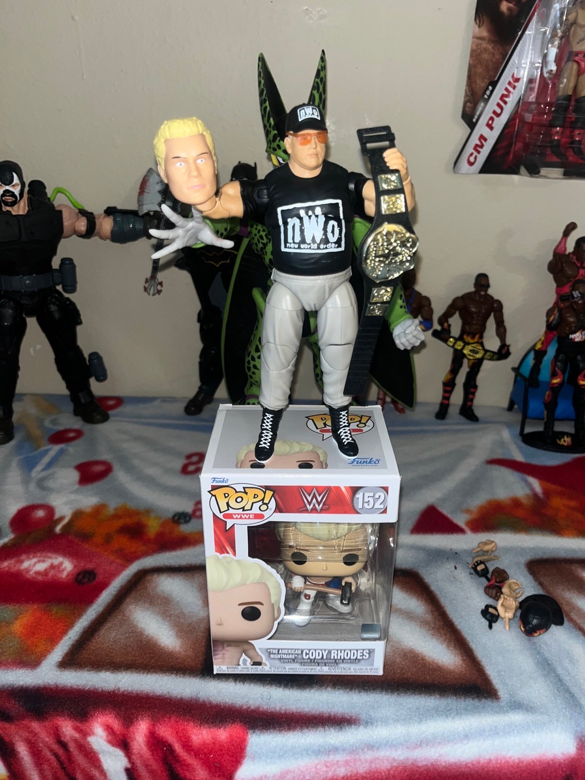 Wwe CUSTOM ELITE DUSTY RHODES Wwe 152 Cody Rhodes Funko plus Cody head