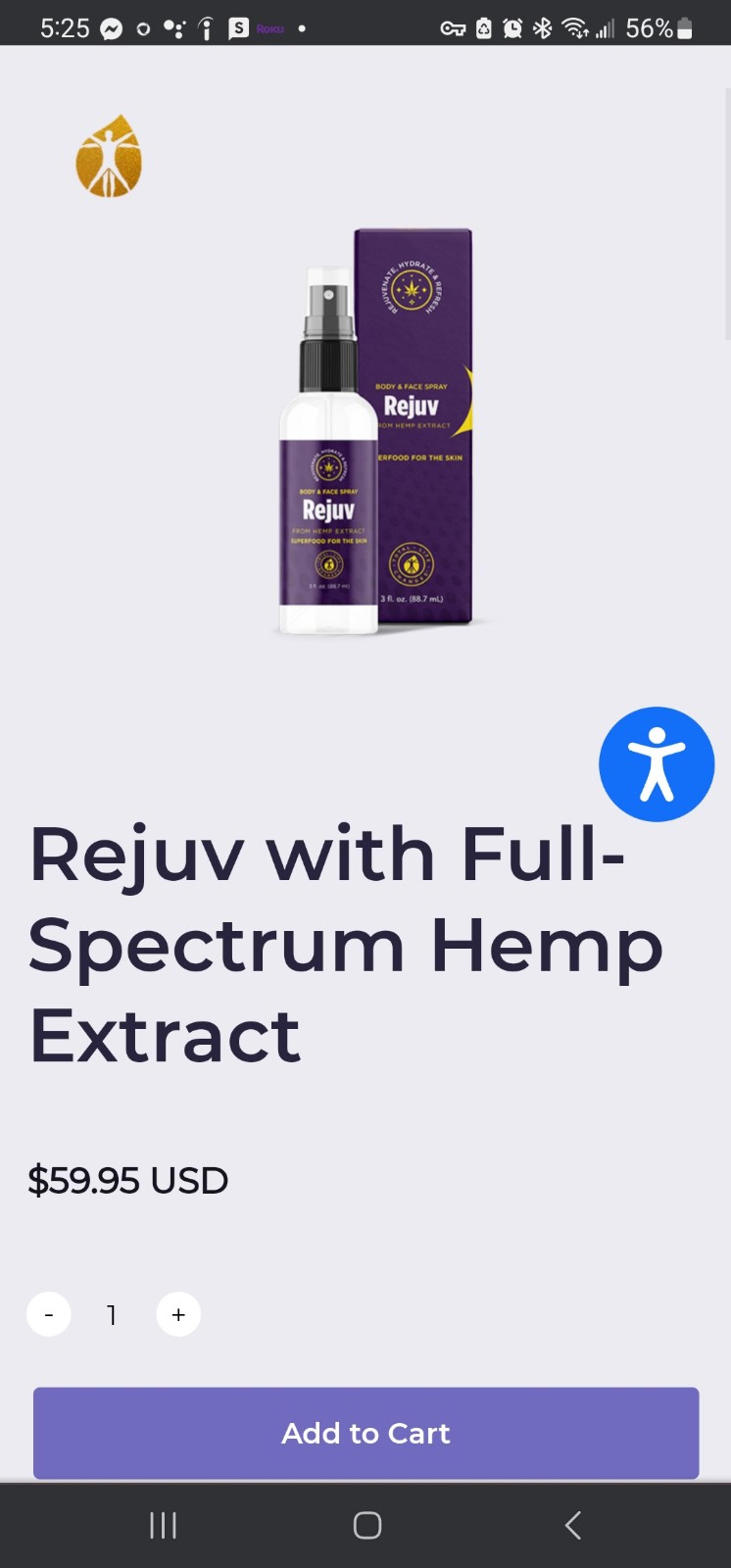 Rejuv from hemp extract