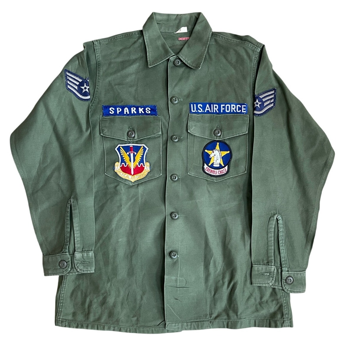 Rare Vintage 1960s U.S. Air Force Military Jacket Tactical Air Command 15.5 x 33