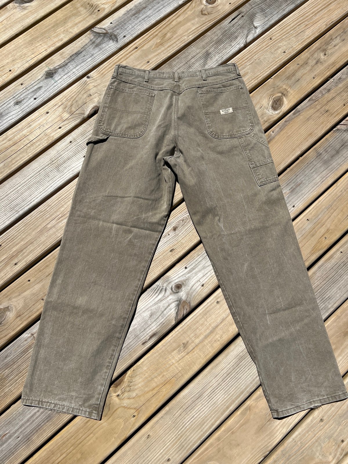 Vintage Wrangler Carpenter Khaki/Green Denim Pants