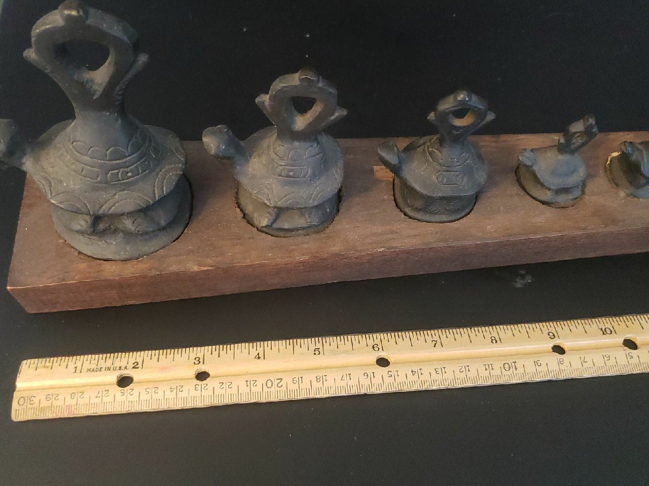 Bronze opium weights