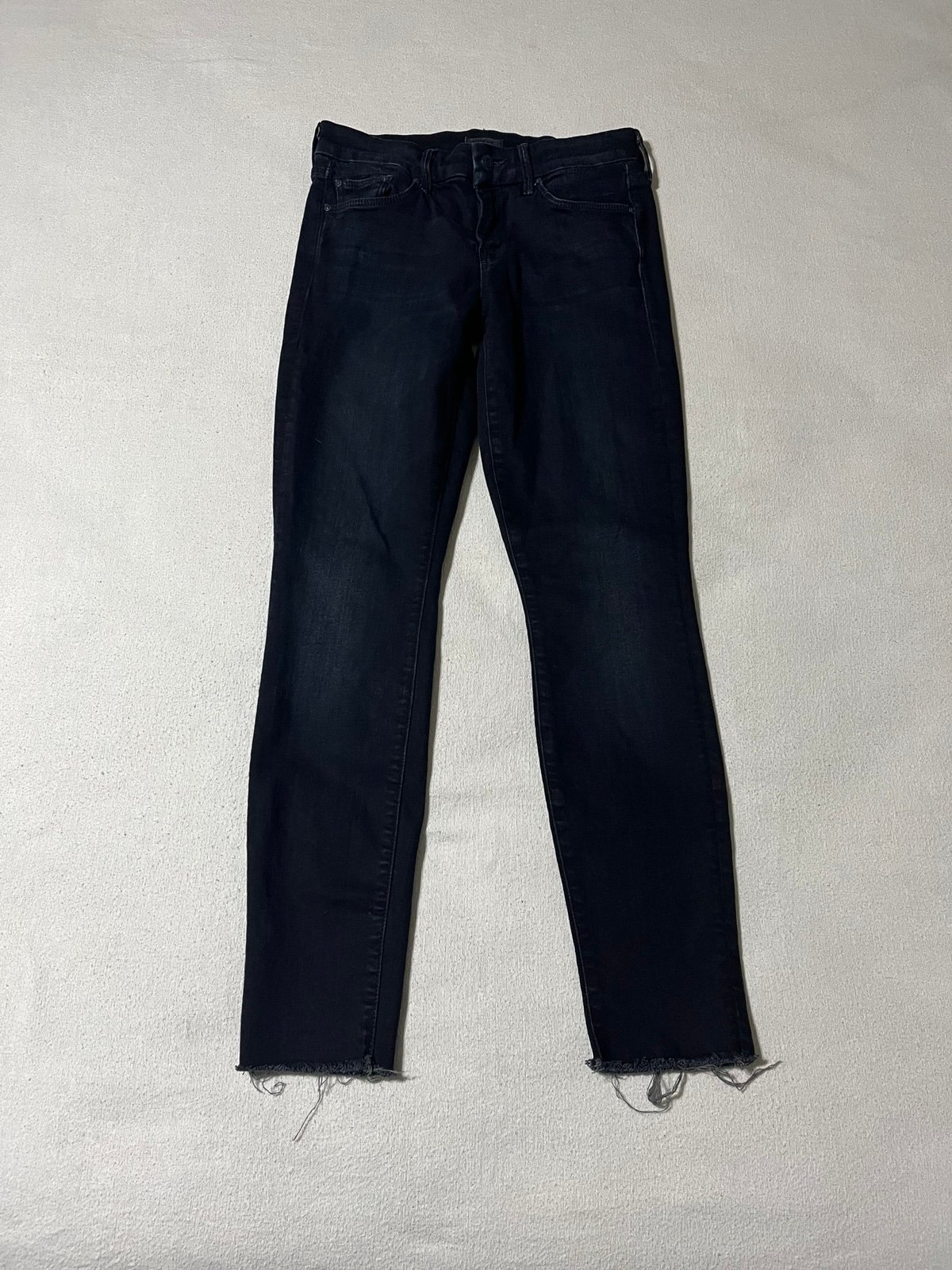 Mother Jeans Women's Size 25 Blue Looker Ankle Fray Hey Good Lookin'