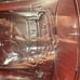 Jack Daniels NO 7 Clear Embossed Whiskey (3) Glasses 8 OZ 3-1/2